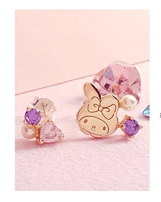 

Mymelody Shining Pink Era Sterling Silver Earrings