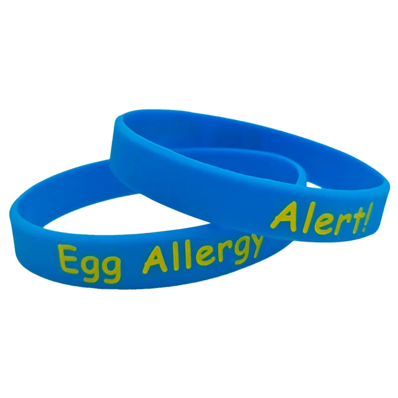 5 шт. медицинский браслет для аллергии на яйцо силиконовый взрослых Размер женщин