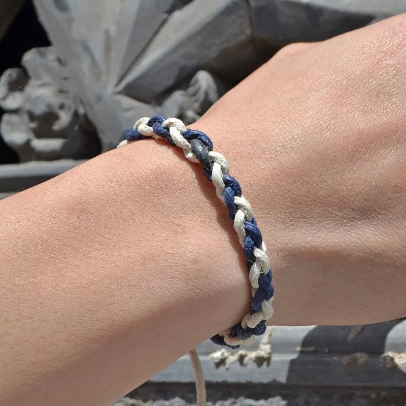 Boho обувь ручной работы в этническом стиле тканый браслет веревочки мужские