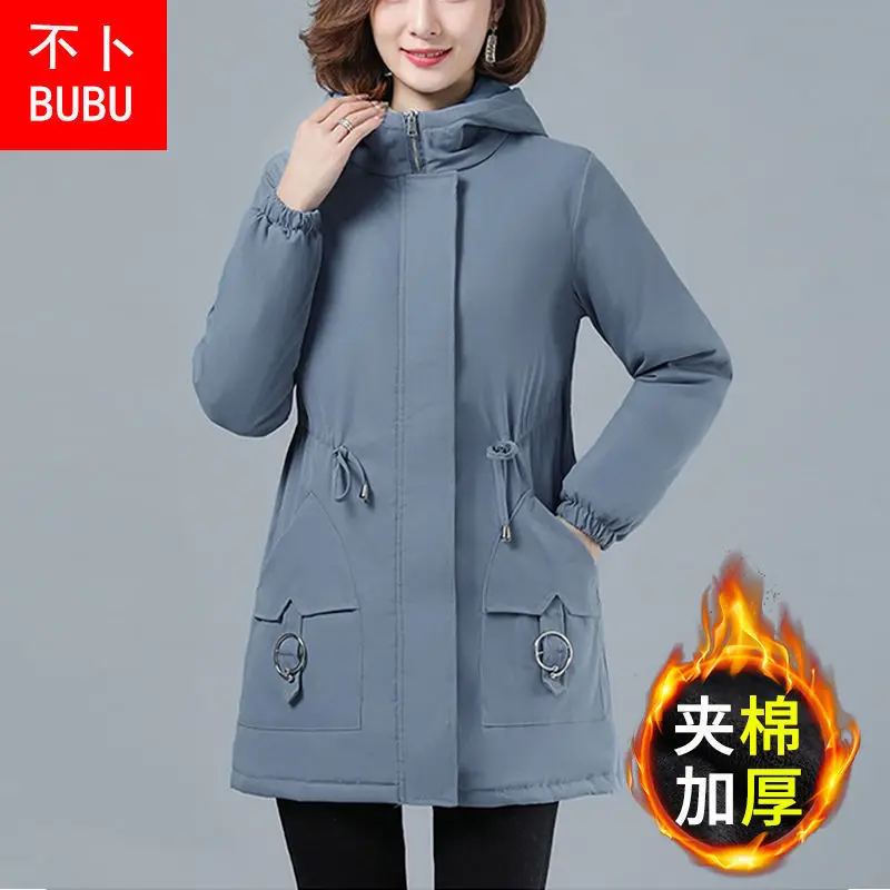 

Cotton padded clothes women's winter medium length loose 2021 new small cotton padded jacket popular cotton padded clothes large