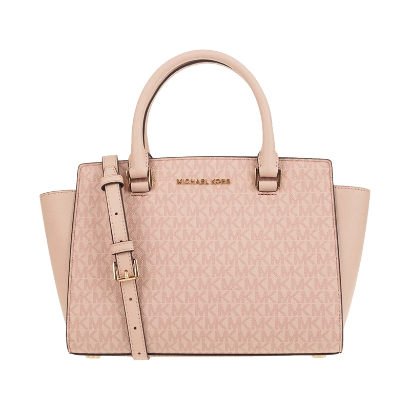 Майкл Корс Selma Средняя сумка Saffiano Кожаная Сумка 35H8GLMS2L/35F9GLMS2L/35H8GLMS6B/35F9SLMS2B - Цвет: Pink 102209601