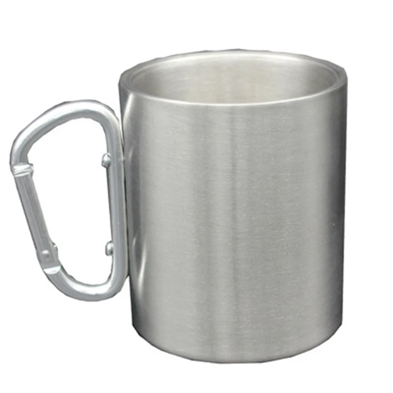 

Double Wall 304 Stainless Steel Coffee Mug 330ml Travel Tumbler Coffee Jug Milk Tea Cups Mountaineer Beer Cup Outdoor Water Mugs