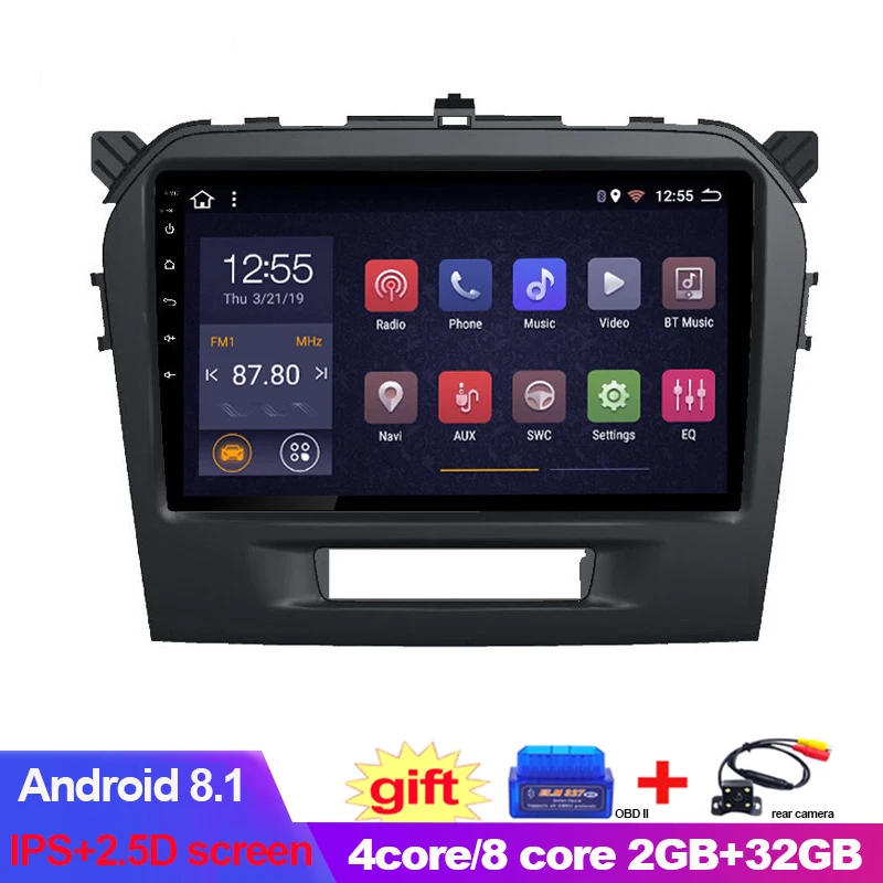 9 дюймовый IPS + 2.5D 8 ядерный Android 1 2 32G автомобильный DVD GPS навигатор для Suzuki Vitara 2015 2016