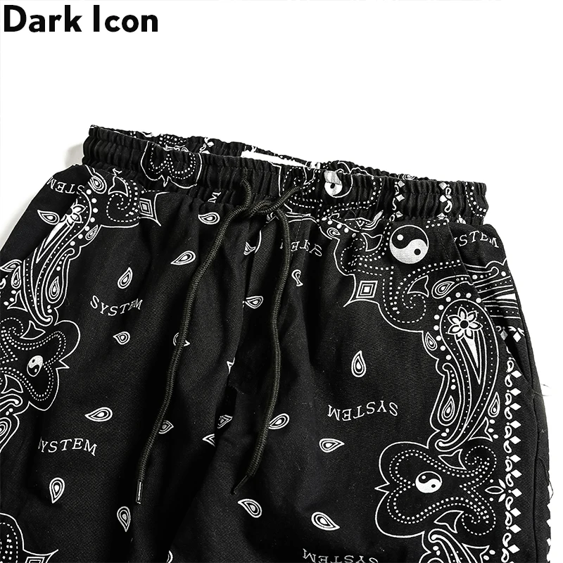 Бандана Dark Icon брюки для бега мужчин и женщин мужские с эластичным поясом боковыми