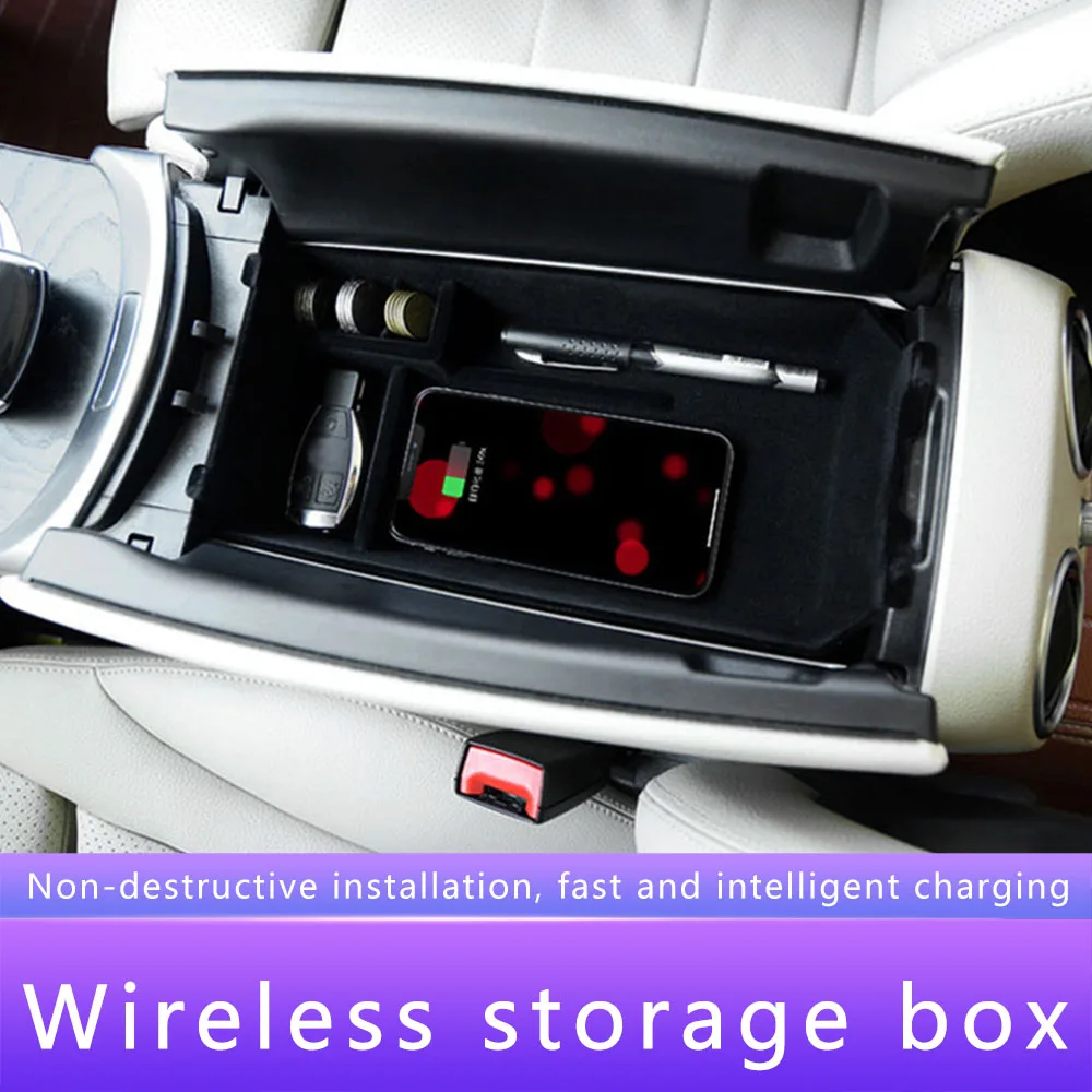 Автомобильное беспроводное зарядное устройство для Mercede GLC/E/C Class w205 w213 LHD
