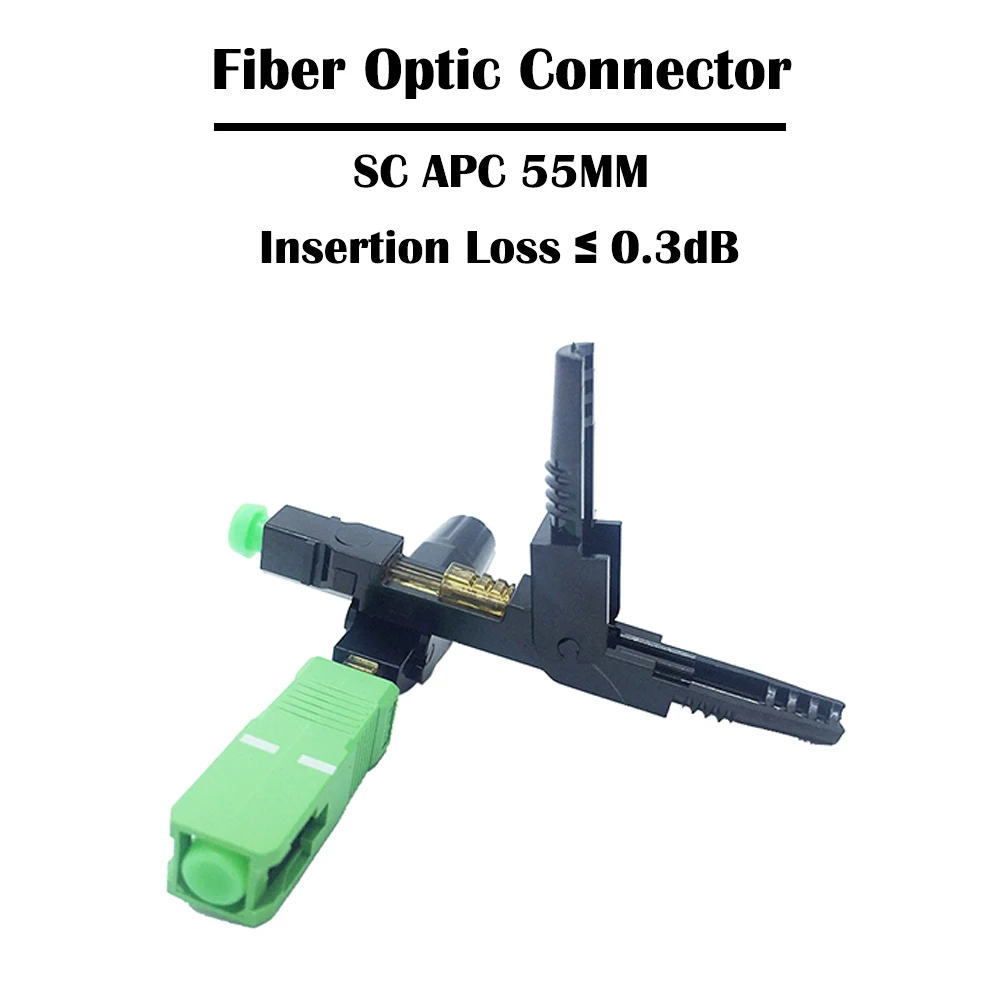 10 шт./лот SC APC/UPC оптоволоконный соединитель холодное подключение FTTH 55 мм/52 мм
