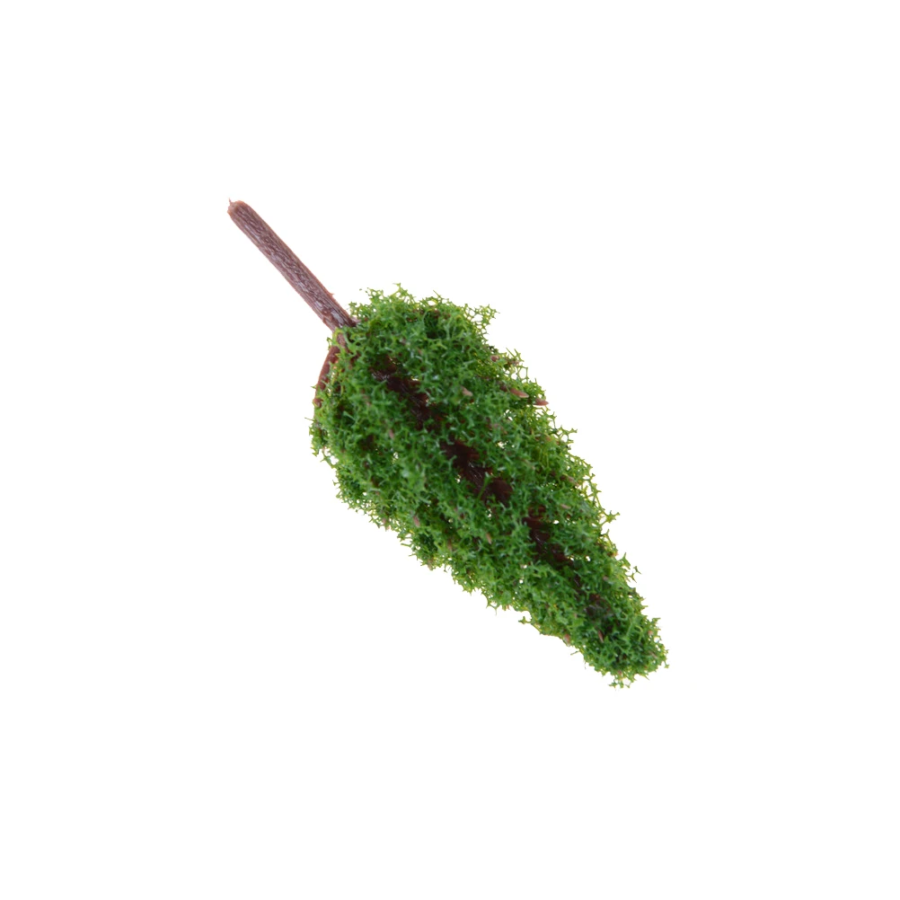 

10pcs/Set 68mm Green landscape Scene Scenery High Quality Plastic Model Trees For Railroad House Park Street Layout