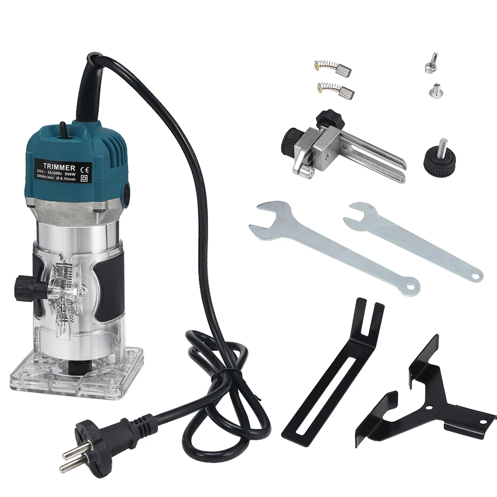 Электрический триммер 800 Вт ручной роутер для ламинирования кромок 1/4 дюйма