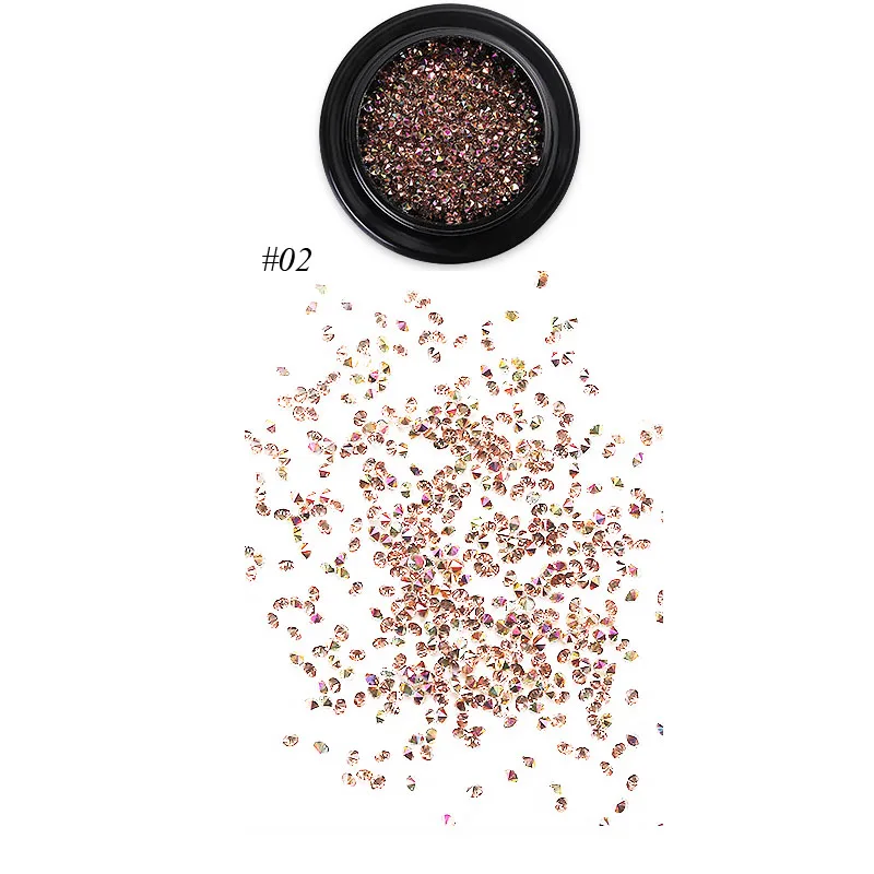 

Микро бусина Новый AB Блеск хрустальный бисер "икра" дизайн ногтей декорация ногтевое искусство Горячие украшения для ногтей