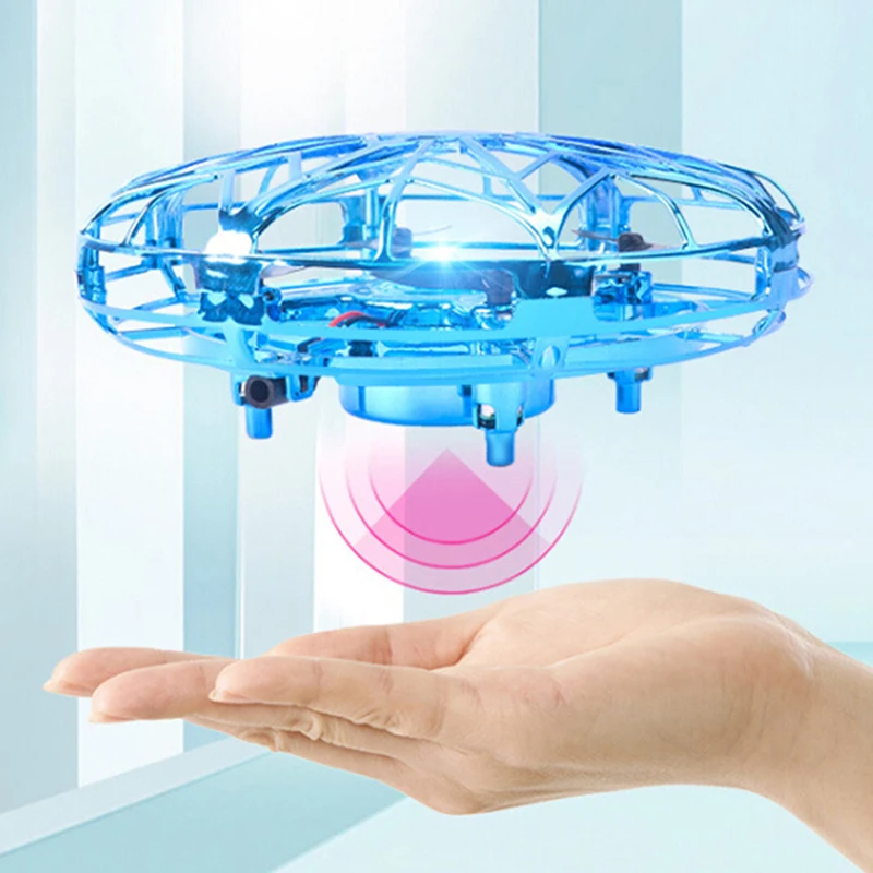 Мини светодиодная лампа USB зарядка игрушка для детей Дрон Quad Индукционная