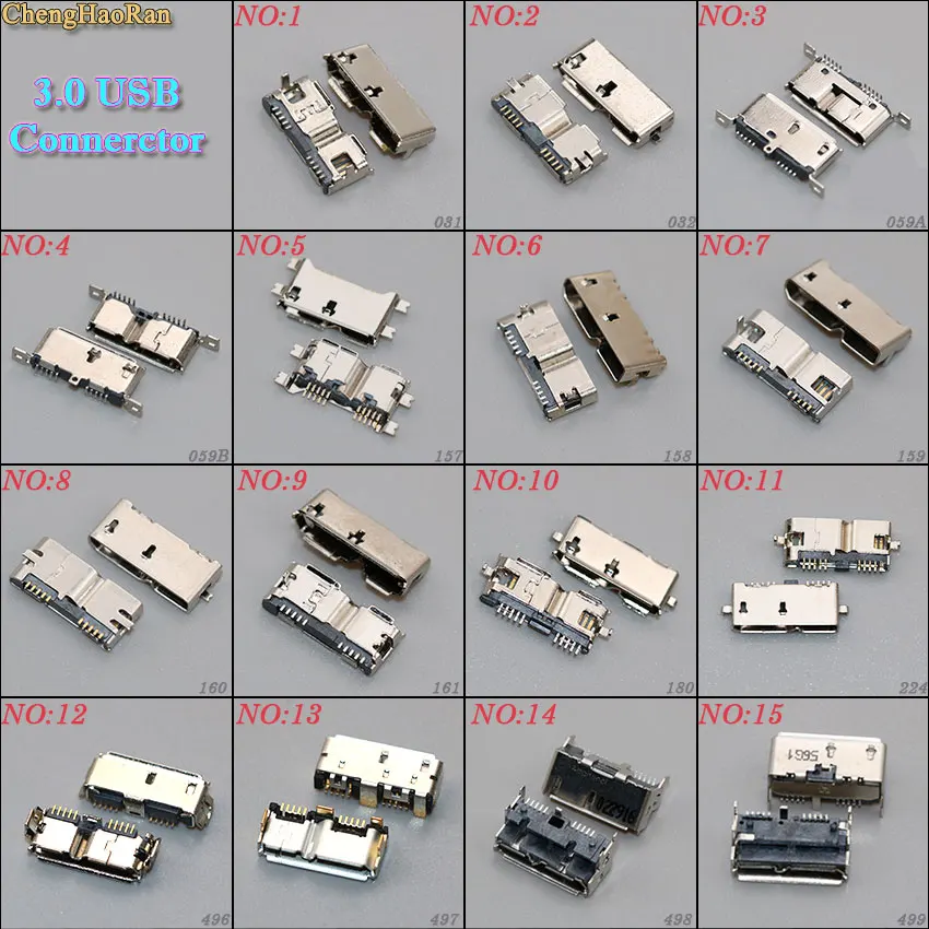 Гнездовой разъем Micro USB 3 0 10P 19 моделей Гнездо SMT/DIP/Вертикальное для ноутбука