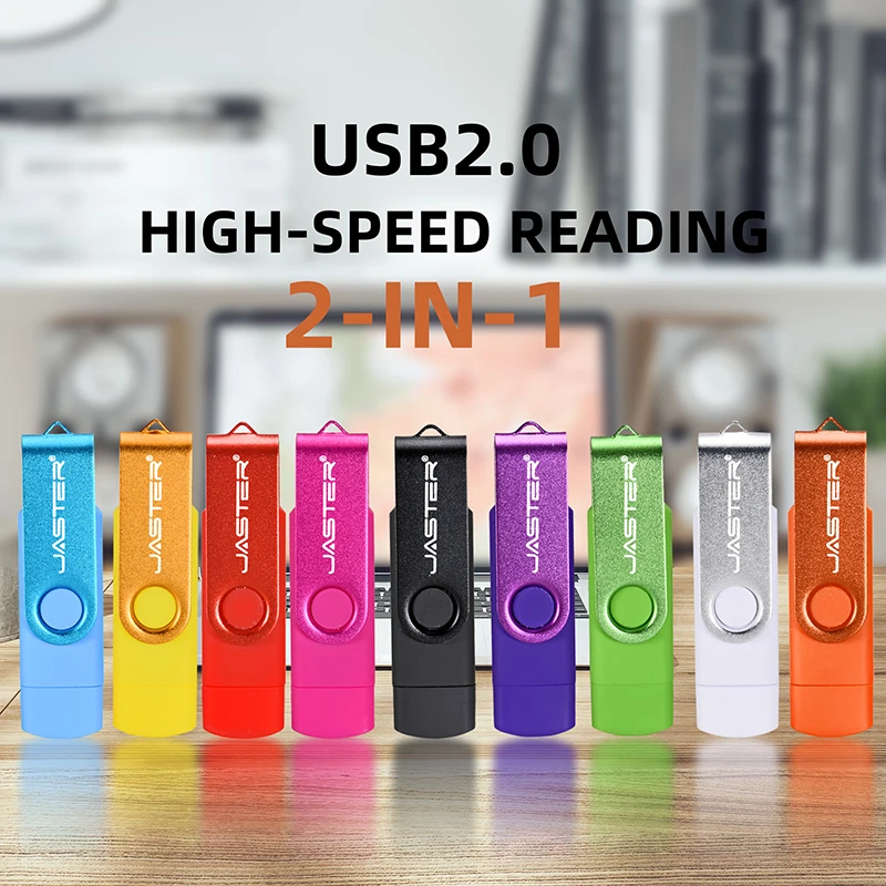Новый Usb 2 0 JASTER OTG USB флэш-накопитель для смартфона/планшета/пк 8 гб 16 32 64 128 256