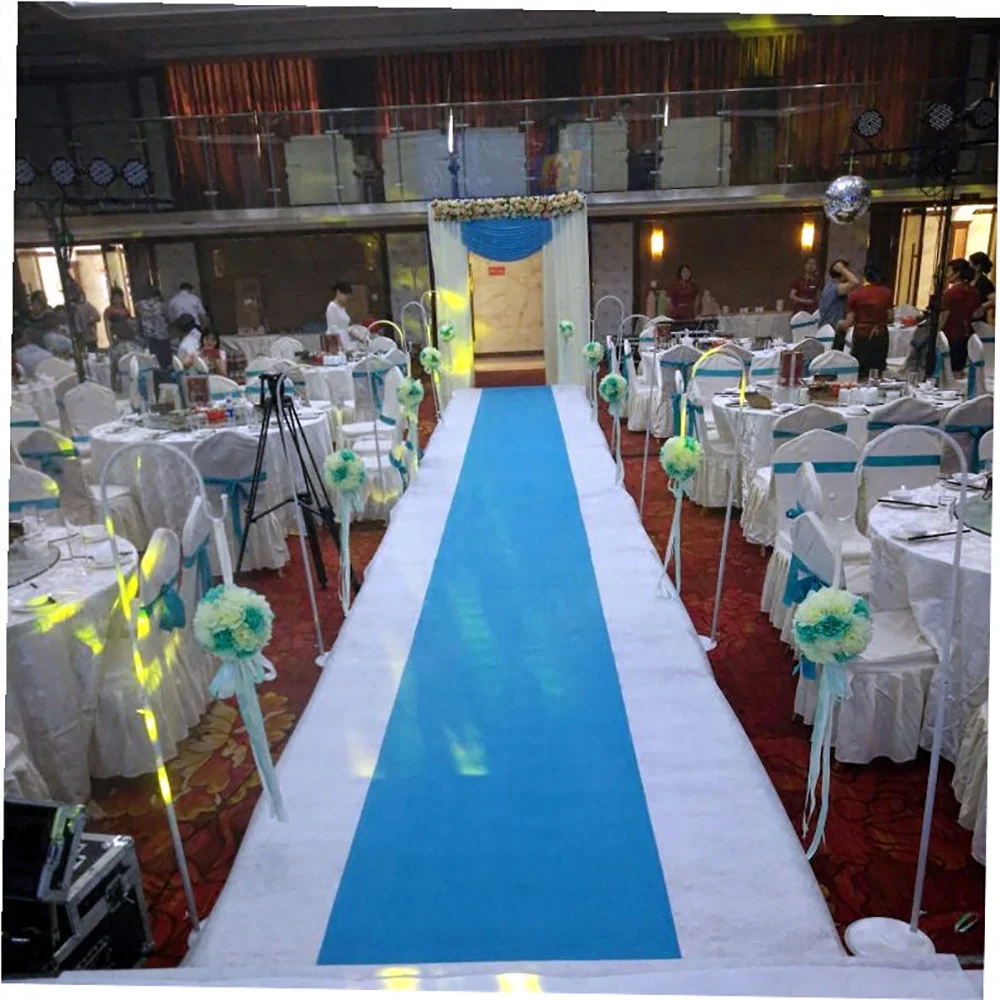 Проход бегунов Свадебные аксессуары небесно-голубого цвета проход ковровая