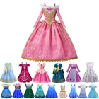 Платье принцессы Авроры VOGUEON, вечерние платья для девочек, костюм Эльзы и Анны для Хэллоуина