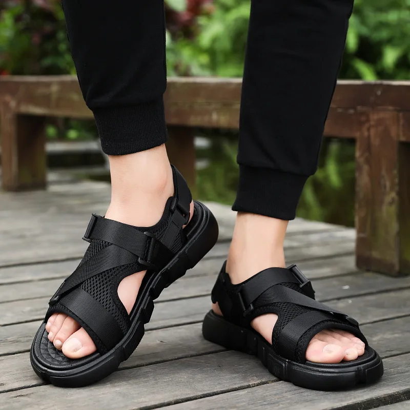 

Casual Men Sandals Summer Shoes Sandal Mens Sandles Outdoor Breathable Comfort Slip on Plus Size Open Shoes Sandalias Hombre