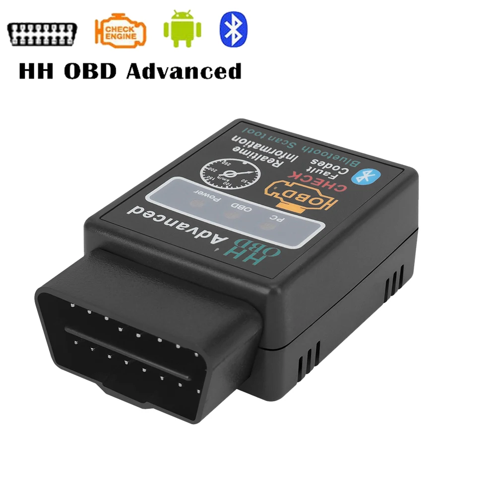 Диагностический сканер для Android HH OBD ELM327 PIC18F25K80 Bluetooth OBD2 автомобильный