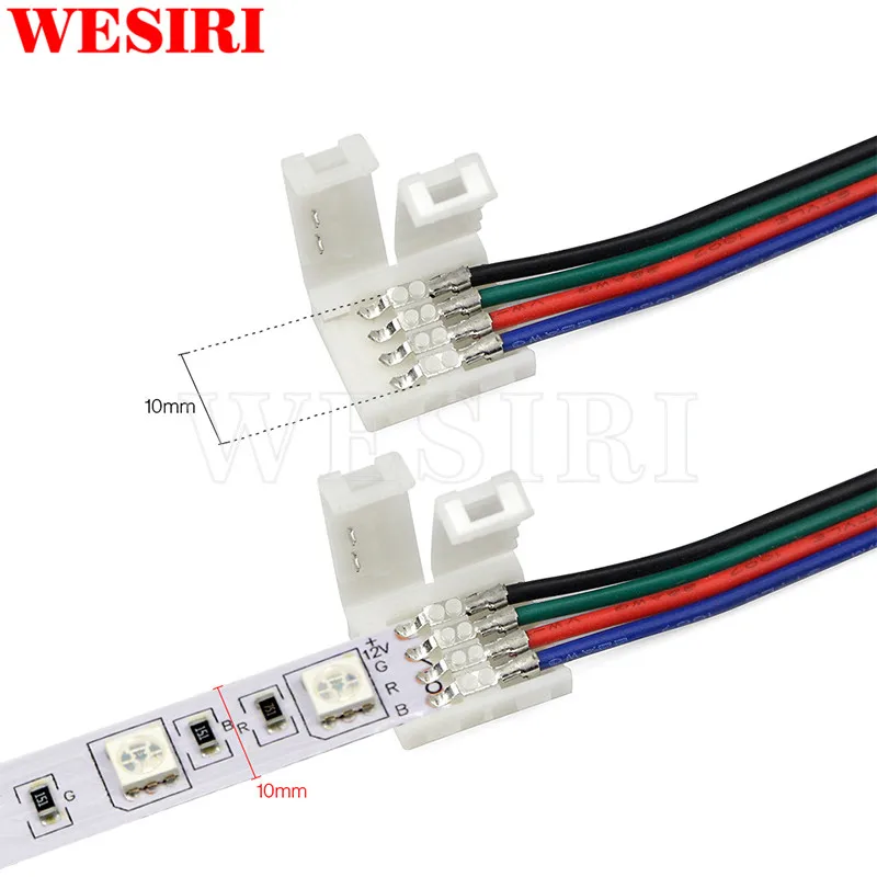 Адаптер для светодиодной ленты шт./упак. RGB 4 Pin 10 мм 5 5050|Светодиодные ленты| |