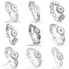 Ювелирные изделия высокого качества с металлической застежкой 18 мм, браслет с застежкой для женщин и мужчин, ювелирные изделия с застежкой-кнопкой, браслет с застежкой-кнопкой