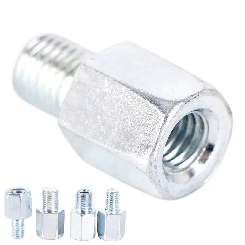 

Reverse Right Left Thread Adapter Conversion Screw Convenient Motorcycle Rearview Mirror Adapters Screws
