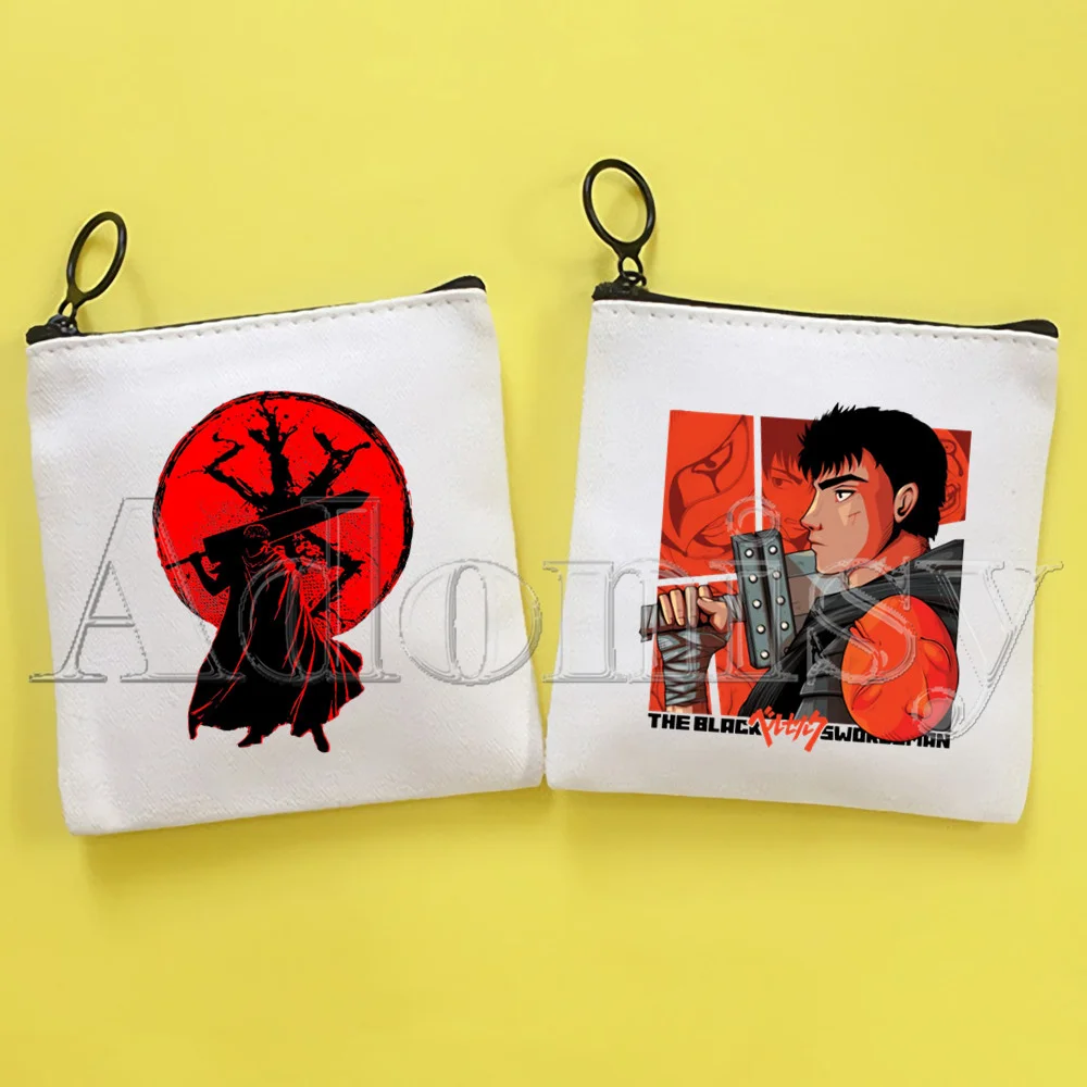 

Berserk Guts Swordsman Gatsu Sacrifice Zodd New Women Mini Coin Purses Original Card Holder Small Wallets Change Money Bag