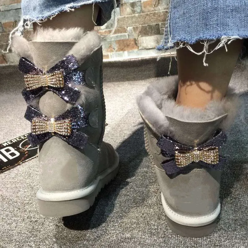 Женская обувь коллекция 2019 года Модные женские зимние ботинки из натуральной