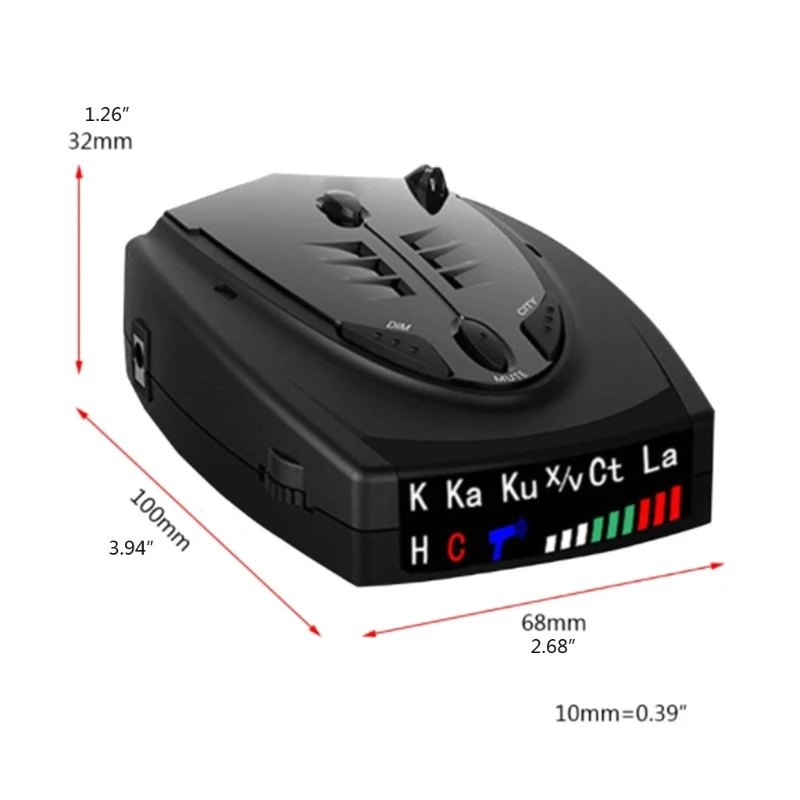 

STR555 Radars Detectors Car Detector Anti Radars Multi-language Car Speed Monitoring Detector