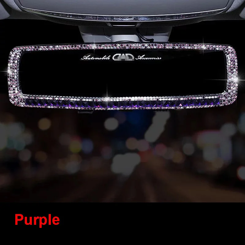 Алмазное украшение для зеркала заднего вида автомобиля со стразами чехол
