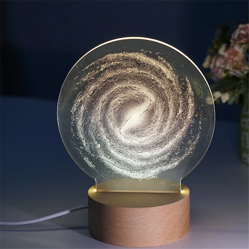 Новый милый мультяшный светодиодный 3d ночник детская настольная лампа для сна