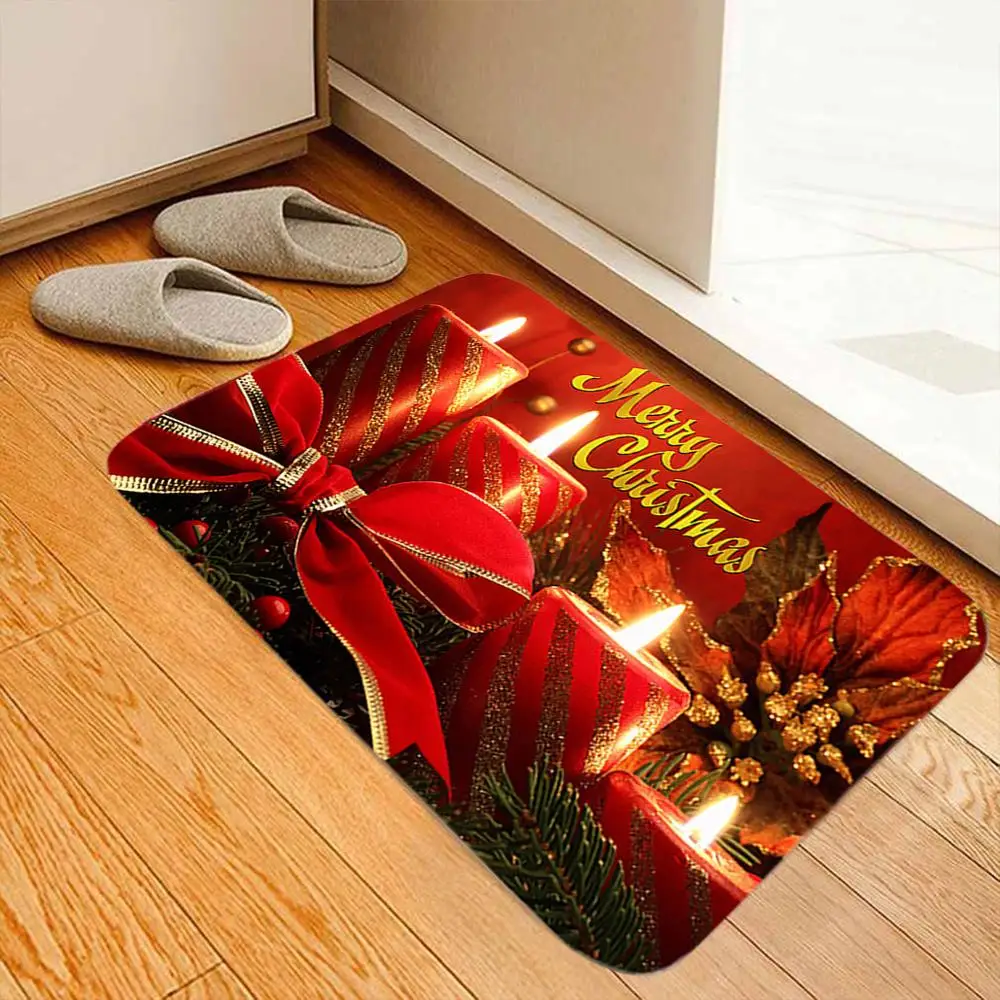 Рождественский коврик Санта Клаус уличный ковер Декор для дома Рождество 2021