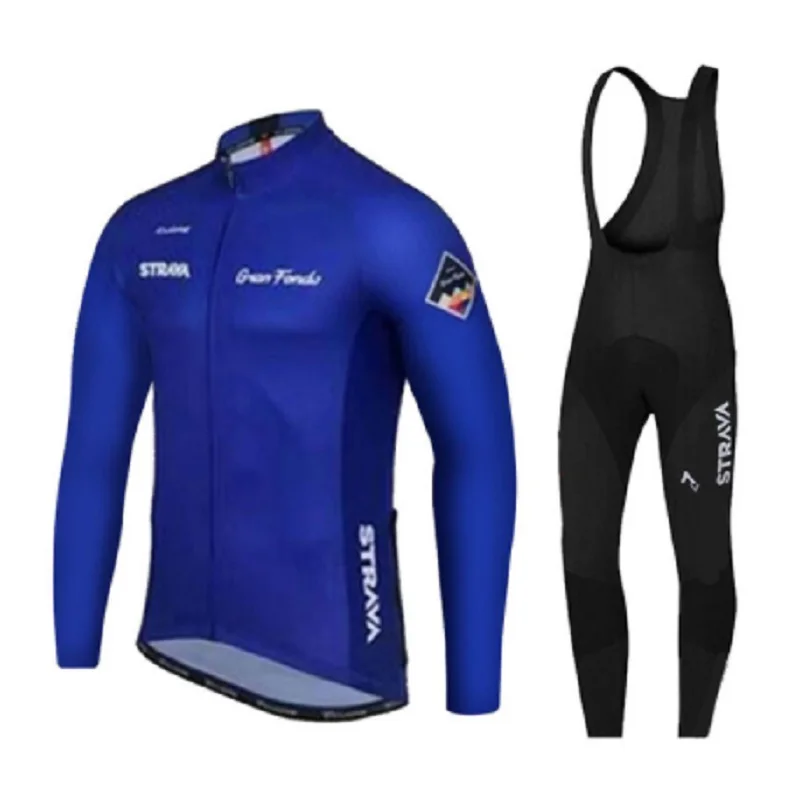 

Ropa Maillot Ciclismo Cycling Jersey Set 2021 STRAVA Long Sleeve Mountain Bike Clothes Wear Men Racing Uniform Bicycle Clothing