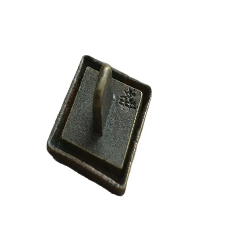 

Chinese Old Copper Bronze Copper Seal And Box Stamp