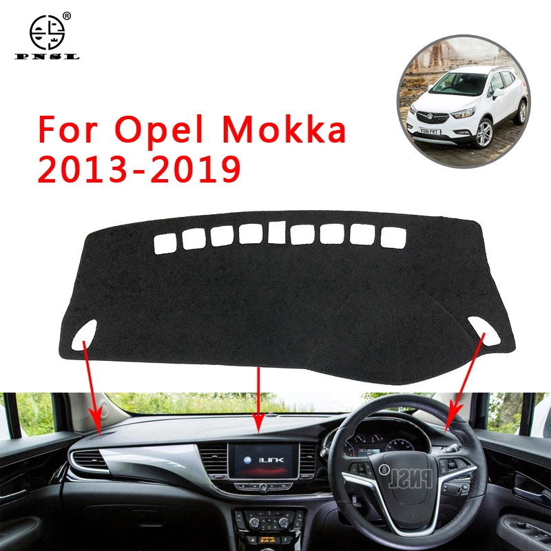 PNSL Car Dashboard Cover Dash Mat Pad Carpet For Opel Mokka X 2014 2015 2016 2017 Sun block anti - slip uv keep warm | Автомобили и