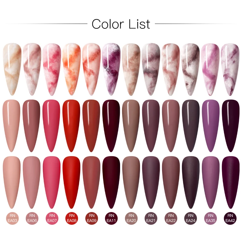RBAN NAIL 8ml Pure Color Nail Gel Matte Blooming Effect UV Lacquer Semi-permanent Long Lasting Sock Off Polish | Красота и здоровье