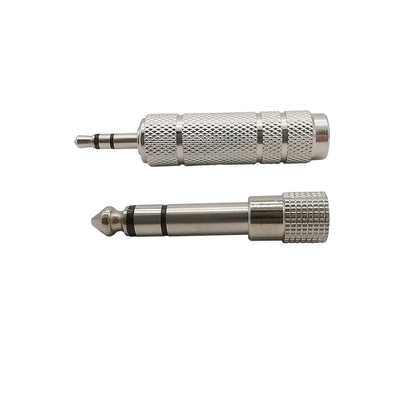 1/2 пар 6 35 мм-3 5 мм штекер-гнездо стерео аудио разъем вспомогательный конвертер