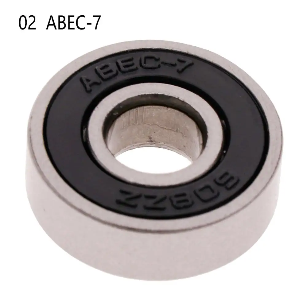 ABEC-7 Black 1 шт. роликовые коньки скейтборд шариковый подшипник колеса ABEC-7/9 608 RS 2RSe скейтборд подшипник аксессуары - Цвет: ABEC-7 Black
