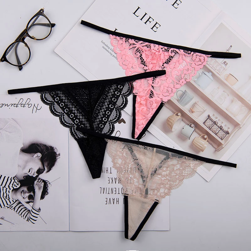 S-XXL women g-string sexy lace underwear ladies panties lingerie bikini pants thong intimatewear 5pcs/lot ac163 | Женская одежда