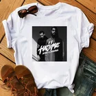 Женская футболка Harajuku, с принтом на русском языке, лето 2020, хип-хоп группа