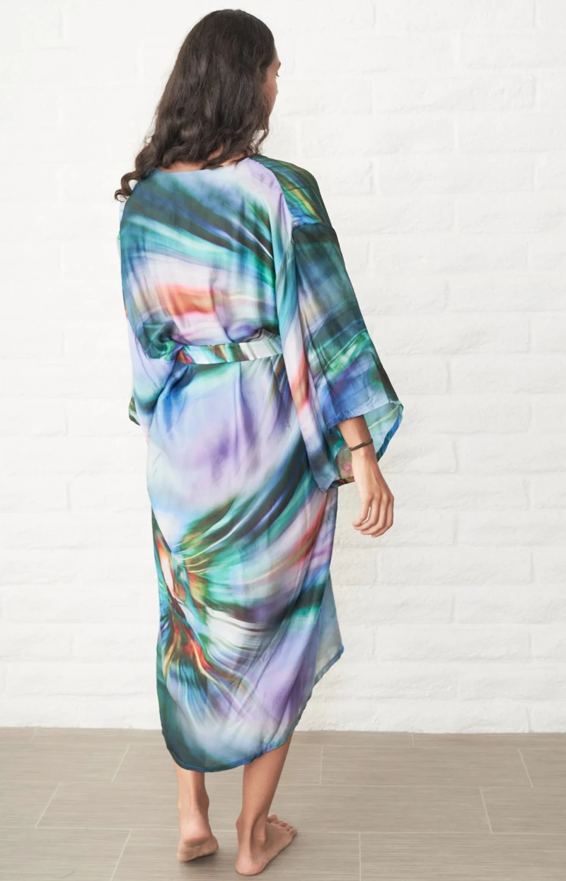 

2021 Quick-drying Bohemian Printed Bikini Cover-ups Sexy Summer Beach Dress Beach Tunic Women Beachwear Swimsuit Cover Up