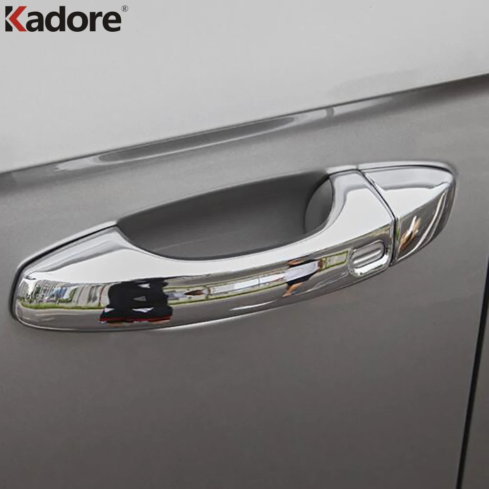 Для Volkswagen VW T-ROC TROC 2017 2018 2019 ABS Chrome Боковая дверь ручки крышки Накладка стикеры