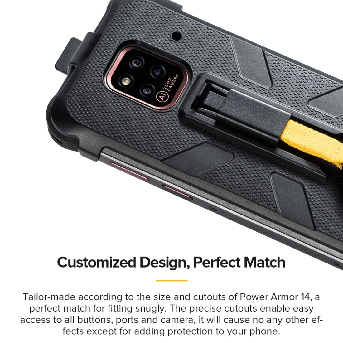 Защитный чехол Ulefone для задней панели телефона из ТПУ и поликарбоната Power Armor 14 15 Pro