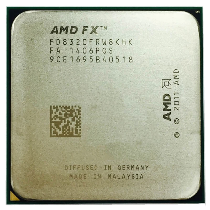 

Процессор AMD FX-8320 FX 8320 FX8320, 3,5 ГГц, 125 Вт, разъем AM3 +, настольный Восьмиядерный процессор FD8320FRW8KHK
