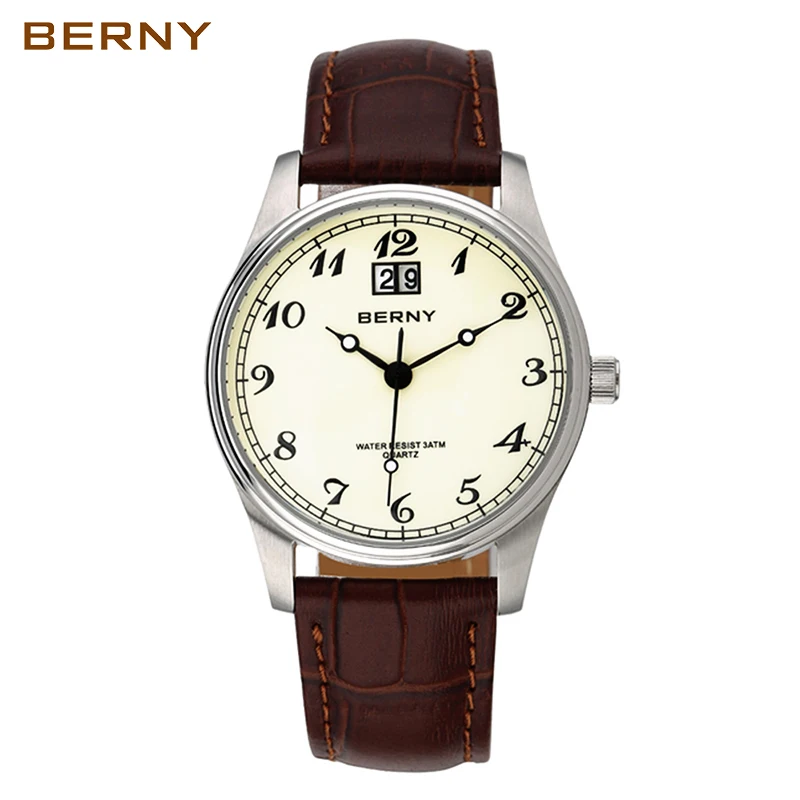 

Часы мужские кварцевые с сапфировым стеклом, водонепроницаемые