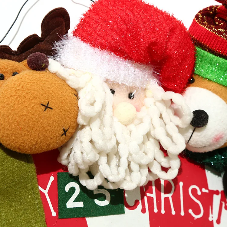Christmas Stuff Decorations Door for Home Hanging Family Group Carrying Crutches Santa Claus Wall Toys | Игрушки и хобби