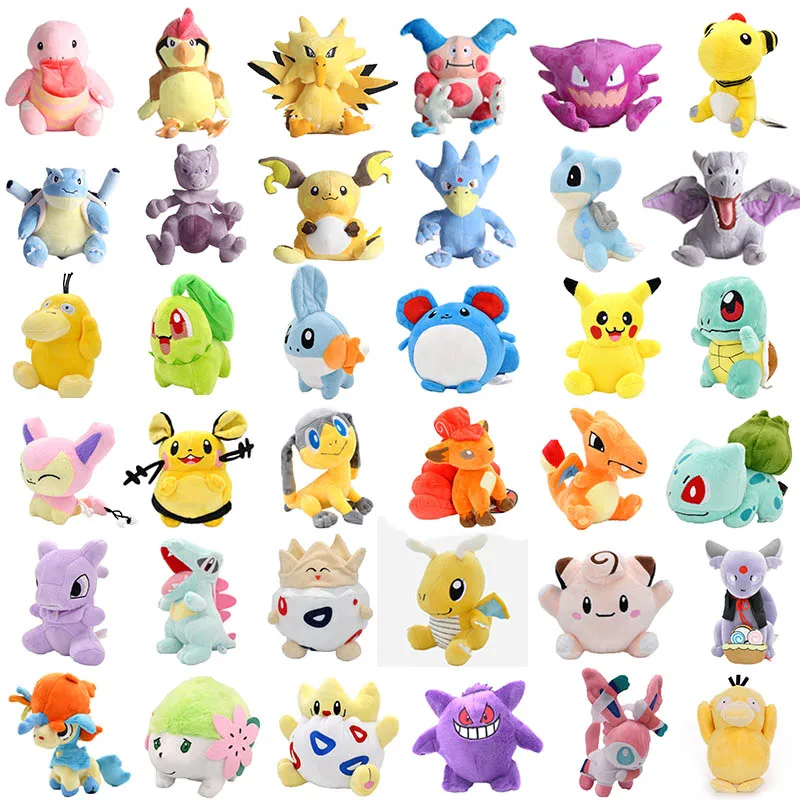 Аниме плюшевая кукла Пикачу игрушка Mewtwo Snorlax Charmander большой Рождественский