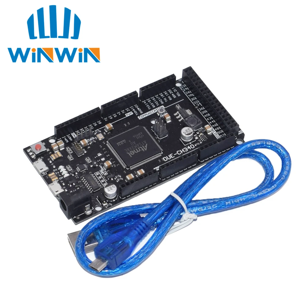 Основная плата управления ARM CH340 ATSAM3X8E Due R3 5 комплектов шт. с usb кабелем 50 см|arduino due r3