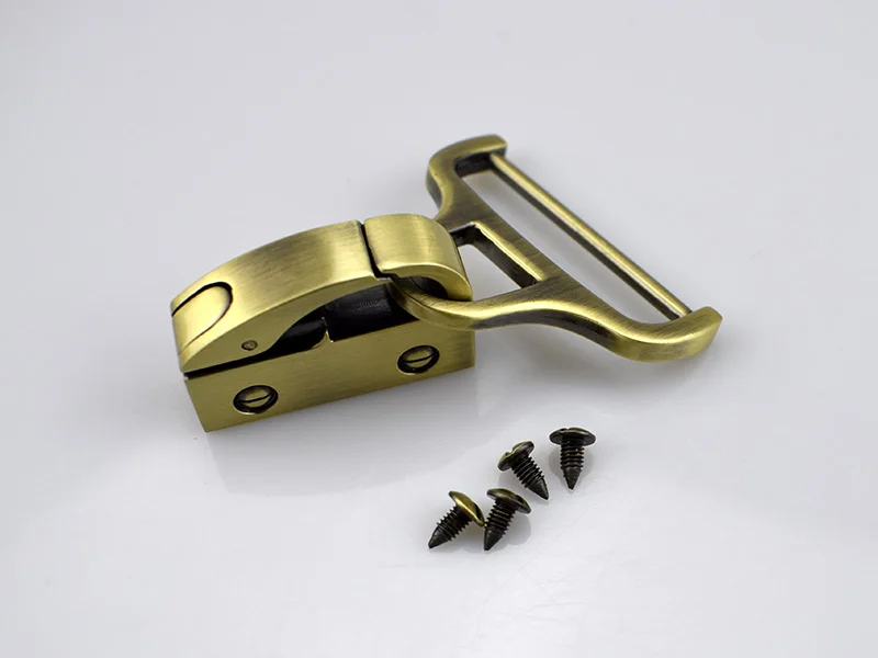 brass 2 шт. Meetee металлическая сумка боковые пряжки с зажимом для сумки ремень застежка винт крюк разъем сумка вешалка Аксессуары F2-14 - Цвет: brass