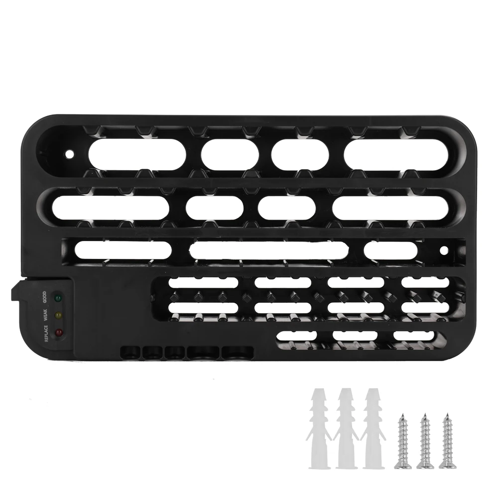 Portable Convenient Storage Cell Organizer With Tester Holder Case Box Checker DIY Kit |