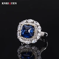 vintage 100 925 sterling silver 1111mm emerald ruby sapphire rings for women charms wedding engagement party ring fine jewelry