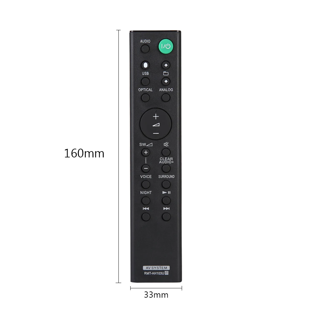 Пульт дистанционного управления для звуковой панели SONY HT-CT80 SA-CT80 HTCT80 SACT80 10 м |