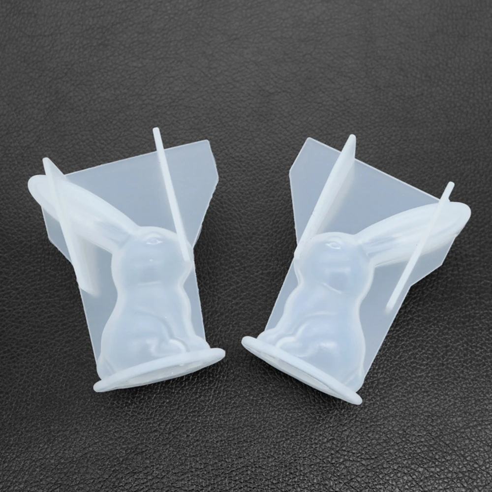 Силиконовая форма в виде зайца для изготовления ювелирных изделий кристаллов с